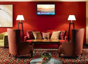 The Bedrooms at Manchester Airport Marriott Hotel