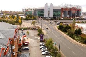 The Bedrooms at Premier Inn Manchester (Old Trafford)
