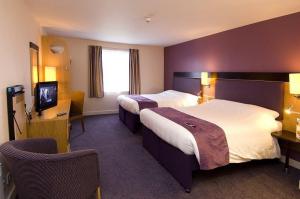 The Bedrooms at Premier Inn Manchester Trafford Centre West (formerly Tulip Inn)