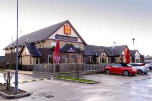 The Bedrooms at Premier Inn Blackpool Airport