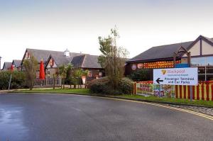 The Bedrooms at Premier Inn Blackpool Airport