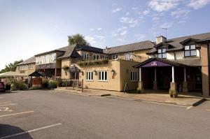 The Bedrooms at Premier Inn Cardiff West