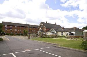 The Bedrooms at Premier Inn Huntingdon