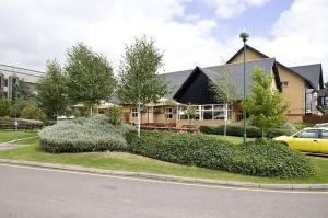 The Bedrooms at Premier Inn Luton Airport