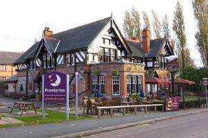 The Bedrooms at Premier Inn Warrington North East