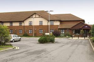 The Bedrooms at Premier Inn Newcastle Cramlington