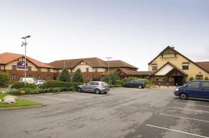 The Bedrooms at Premier Inn Newcastle Cramlington