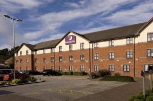The Bedrooms at Premier Inn Newcastle Under Lyme