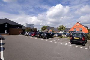 The Bedrooms at Premier Inn Swansea North