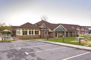 The Bedrooms at Premier Inn Warrington (A49, M62 J9)