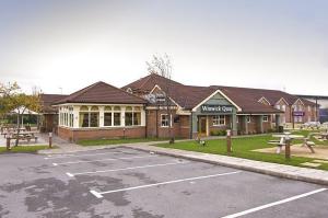 The Bedrooms at Premier Inn Warrington (A49, M62 J9)