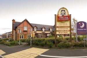 The Bedrooms at Premier Inn Warrington North