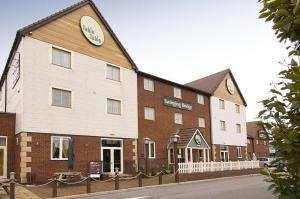 The Bedrooms at Premier Inn Manchester Trafford Centre North