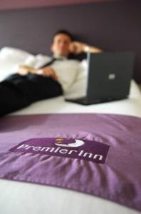 The Bedrooms at Premier Inn London Kings Cross