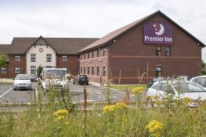 The Bedrooms at Premier Inn Glasgow