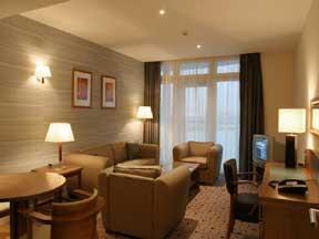 The Bedrooms at Ramada Hotel and Suites London Docklands